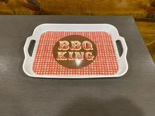 BBQ King 15" X 11" Melamine Tray for BBQ Picnic Kitchen Parties Horizon Group US