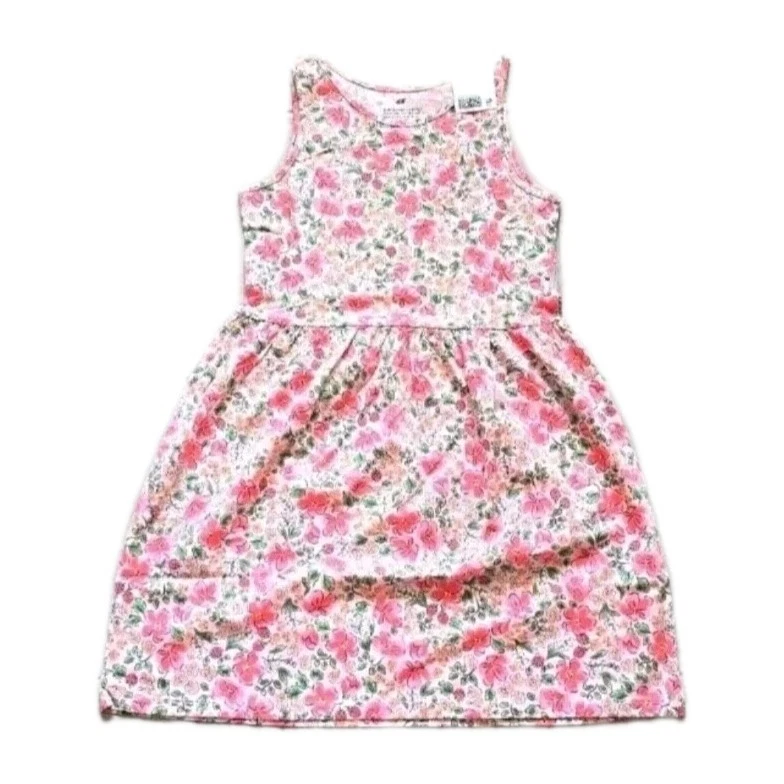 Vestido Ladybug de algodón sin mangas H&M para niñas pequeñas estampados de varios colores Foto 4 de 4