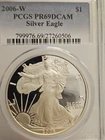 2006-W PCGS PR69 DCAM AMERICAN SILVER EAGLE 20TH ANNIVERSARY
