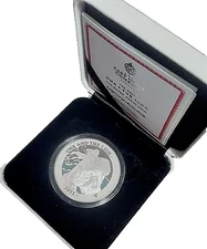 2021 St Helena Una and The Lion 1 oz Silver Proof £1 Coin  - Box and COA