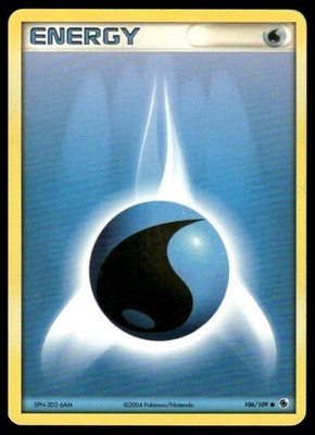 Pokemon Ruby and Sapphire Water Energy #109/109 PLAYED - Exact Card Shown