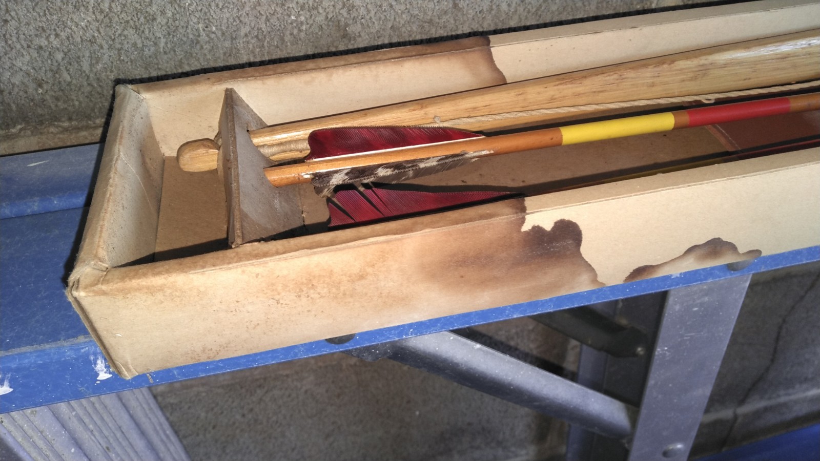 NIB 1946 Vtg Ben Pearson 60" Youth Bow+Arrow Old Hickory UNUSED Set n Toy