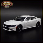 2011-2023 DODGE CHARGER WHITE 1:64 SCALE COLLECTIBLE DIORAMA DIECAST MODEL CAR