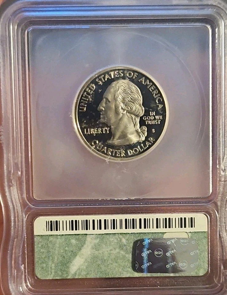 2000-S Graded Proof Silver Massachusetts Quarter ICG PR69 DCAM 25C Nice Coin! - Image 2 of 2