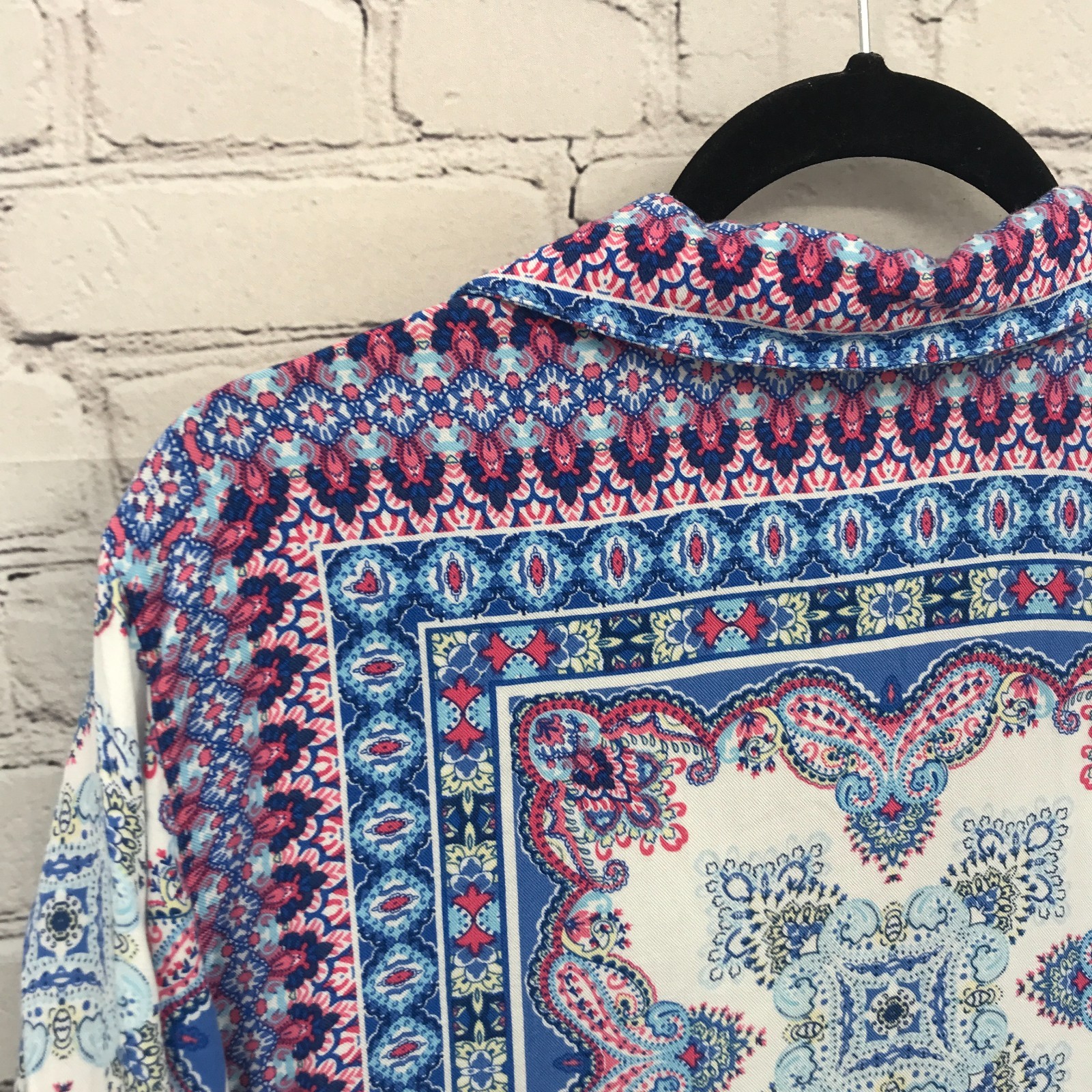 Ruby Rd Top Womens Extra Large Blue Button Up Lon… - image 14