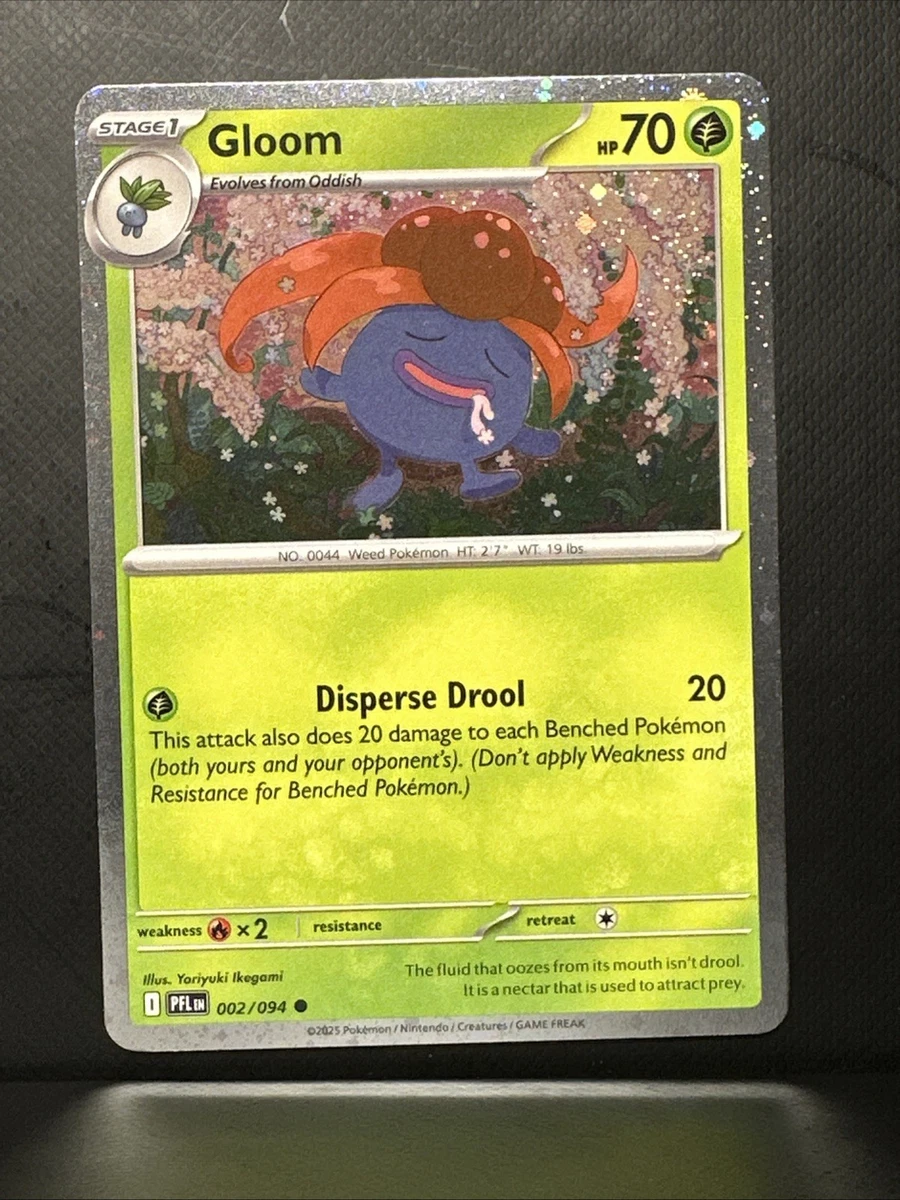 shiny gloom pokemon card - 093/091 - Rare Mint / near mint condition trading card THE BEST GLOOM ART EVER?
