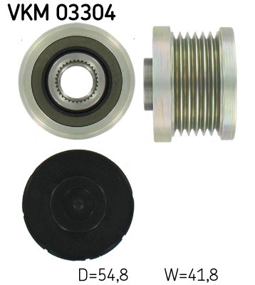 Alternator Alternator Freewheel Clutch SKF VKM 03304 Fits Citroen DS Peugeot - Image 2