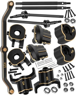 RC Upgrades Parts 11mm Wider on Each Side Brass Axles Widening Set,(Add Two M...