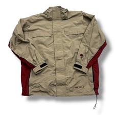 Vintage 2000s Y2K Airwalk Jacket Zip Up Tan Red Medium Canada