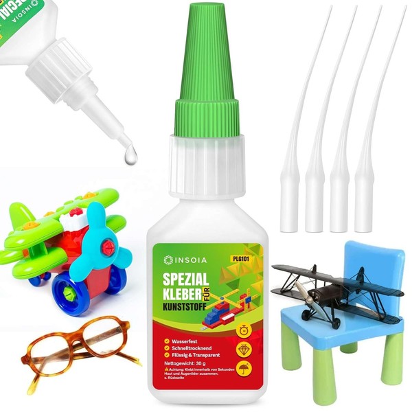 Kunststoffkleber Extra Stark Wasserfest – 30G Set Mit Sekundenkleber-image