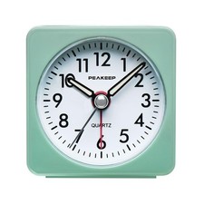 Ultra Small, Battery Travel Alarm Clock with Snooze and Light