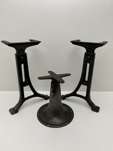 Antique G.S.Perry& Co. Cast Iron Childs School Desk & Chair Hardware 