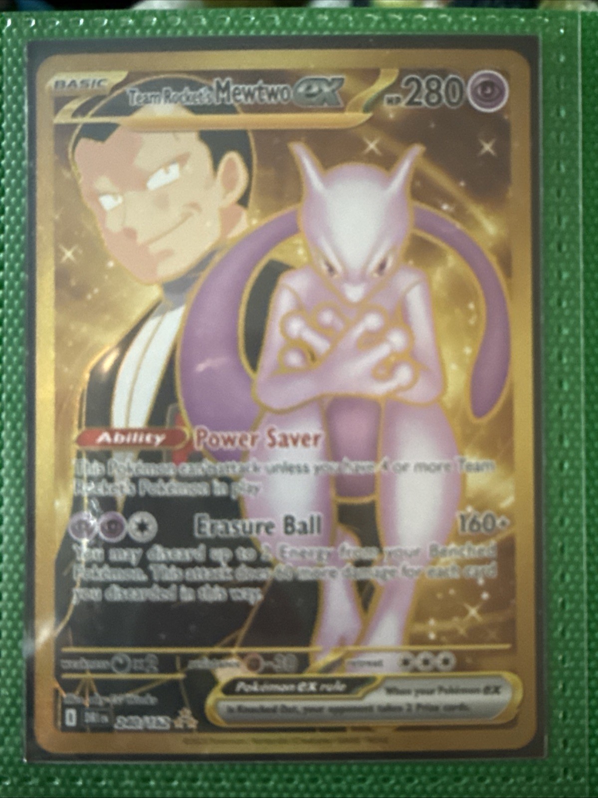 Team Rocket's Mewtwo ex 240/182 Sv10: Destined Rivals Holo
