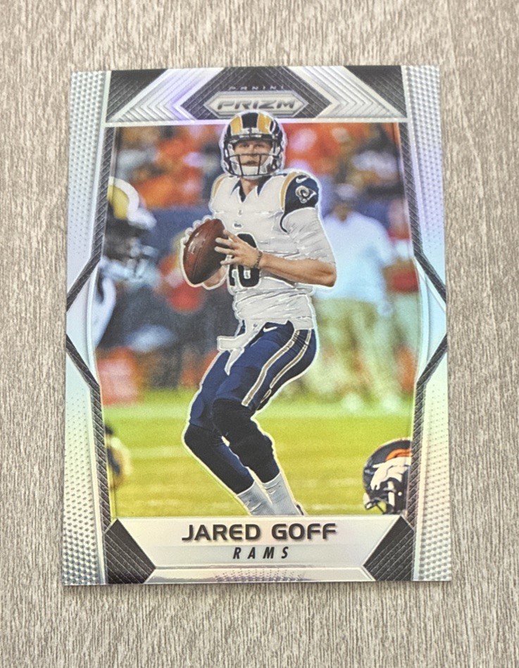 2017 Panini Prizm Jared Goff #59 Silver Prizm 2nd Year Refractor RAMS LIONS CAL