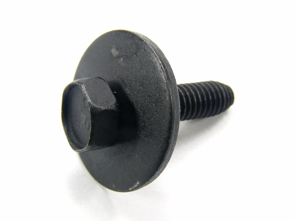 Pernos de carrocería Ford - M6-1,0 x 25 mm de largo - 10 mm hexagonal - arandela de 24 mm - 20 pernos - #163 Foto 2 de 4