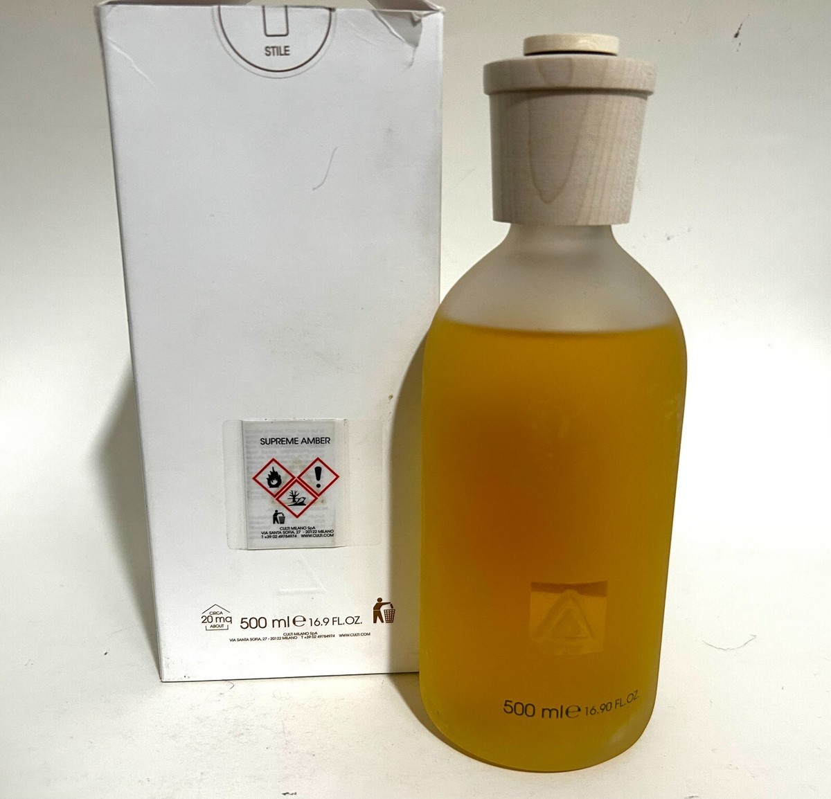 Culti Milano SUPREME AMBER Stile Diffuser 500ML IMPERFECT BOX | eBay