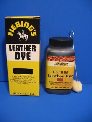 Fiebing's Leather Dye w/ Applicator - 17 COLORS - Pic - A - Color -  4 OZ   NEW