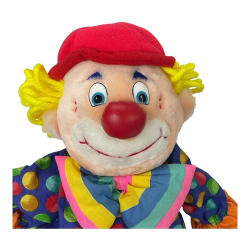 Vintage Commonwealth Lovable Huggable Friends Plush Clown Red Hat and Shoes 16" - Picture 3 of 11