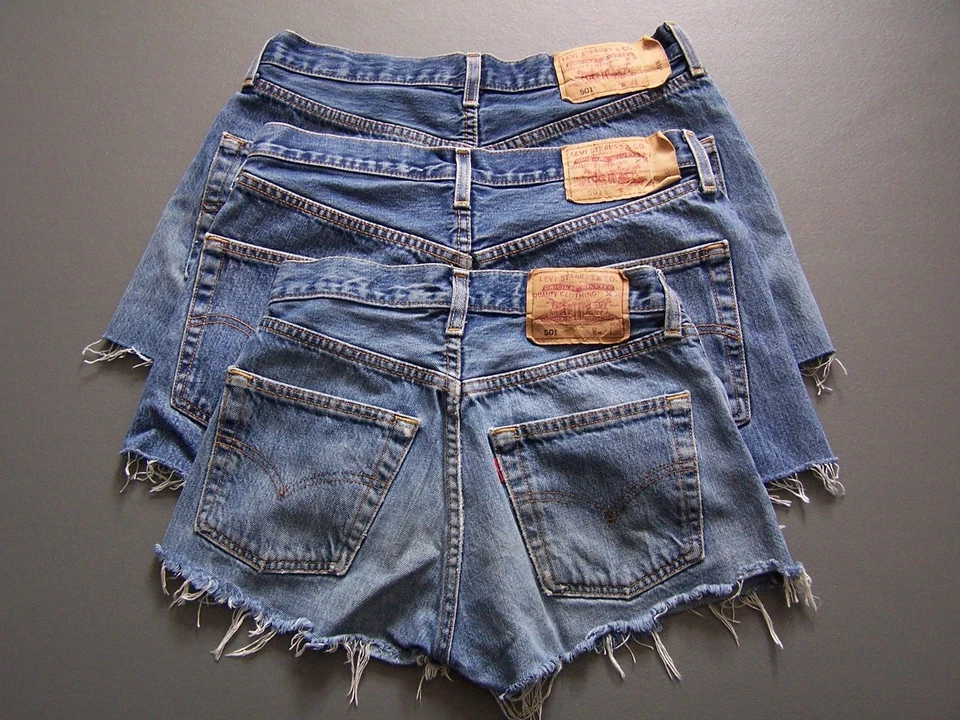 LEVIS 501 SHORTS A GRADE DENIM HIGH WAISTED SIZES 6 -20 6K SALES FAST FREE P&P - Image 3 of 4
