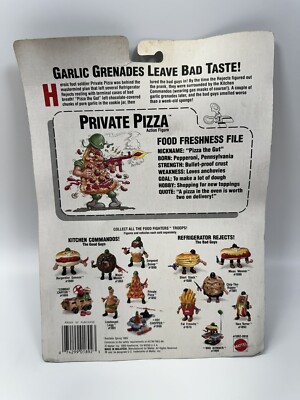 フードファイターズ プライベート・ピッザ 1988年製 マテル社製 アメトイ 1988 Food Fighters Private Pizza Kitchen Commando Mattel
