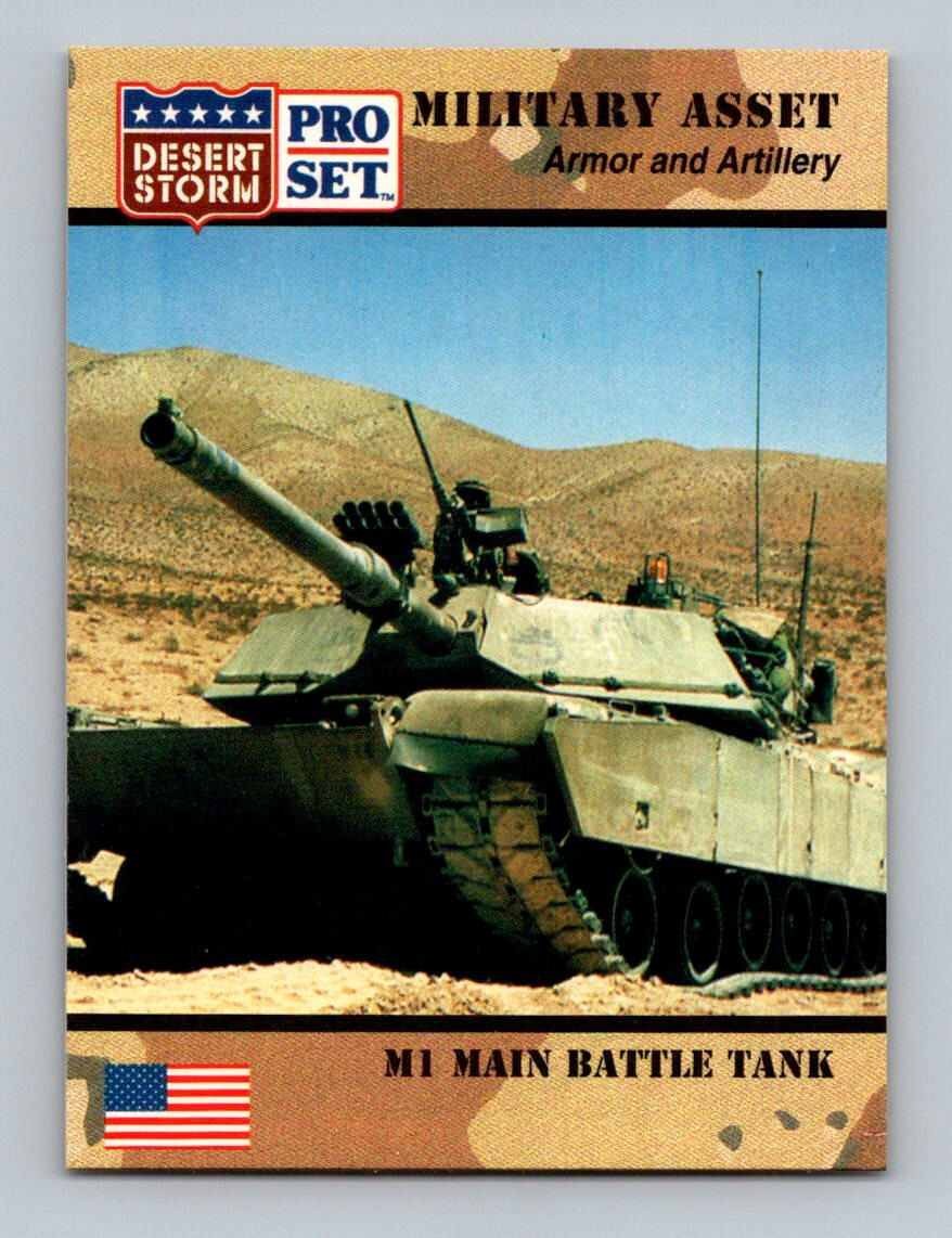 1991 Pro Set Desert Storm Card #208 M1 Main Battle Tank | eBay