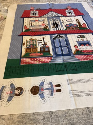 VIP Once Upon A Time VICTORIAN DOLLHOUSE Panel 36 X 44 Cut/Sew OOP Free Shipping