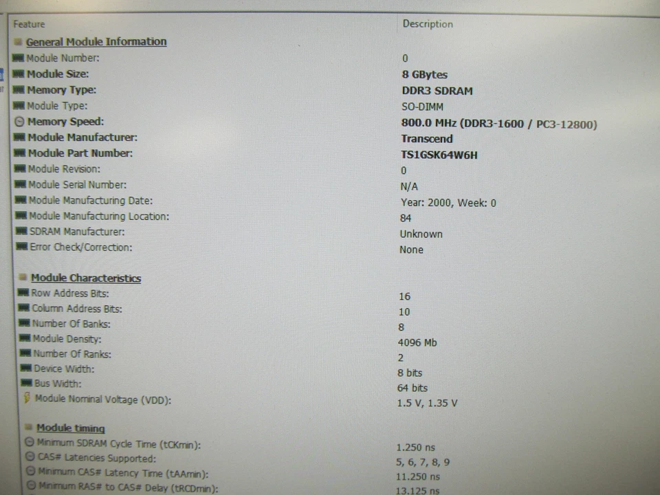 Transcend SO-DIMM 8GB DDR3L 1600 - Image 3 of 4