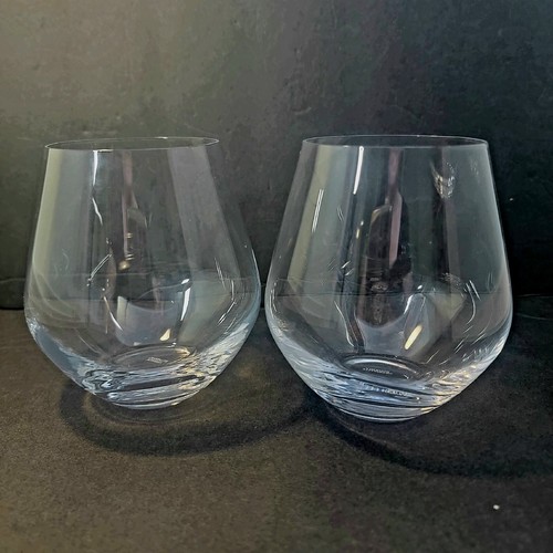 2 Crystalite Bohemia Czech Crystal Cognac Brandy Snifters, Etched Signature - Picture 6 of 8