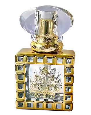 Gold Glas Parfum Flakons x 3
