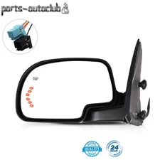 Side View Mirror Power Heated Turn Signal Driver Left Door For 2003-07 GMC Chevy