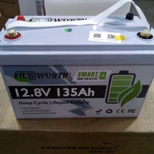 12V 135Ah LiFePO4 Lithium Battery 100A BMS Bluetooth for RV Trolling Motor - Use