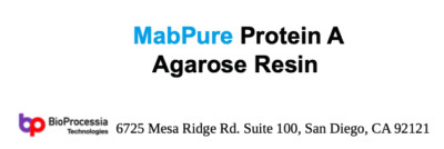 MabPure ''Protein A'' Resin for Antibody IgG Purification, Alkali-Tolerant