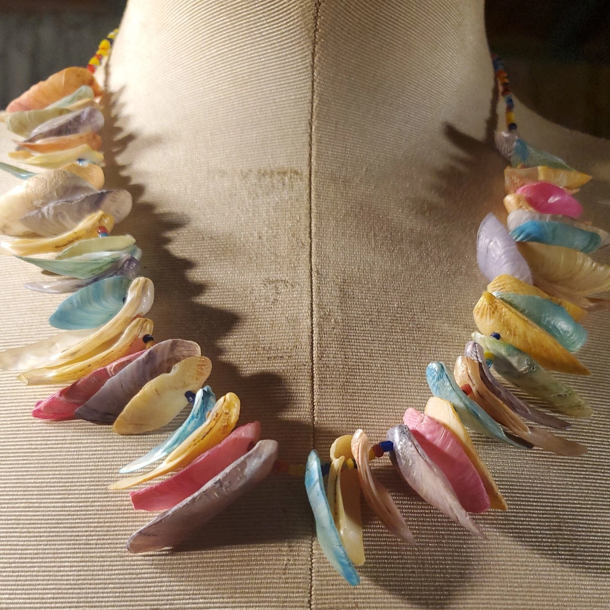 Colourful Beads Shellfish Chain Choker Sea Shell Necklace Trendy Y2k Boho  Beach | eBay