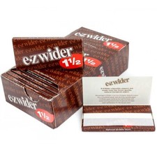EZ Wider Rolling Paper 1 1/2 Cigarette Papers 1.5 Full Box of 24 Booklets