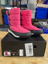 SOREL YOUTH WHITNEY II PUFFY MID BOOT/ WINTER BOOTS, SIZE 6 BLACK