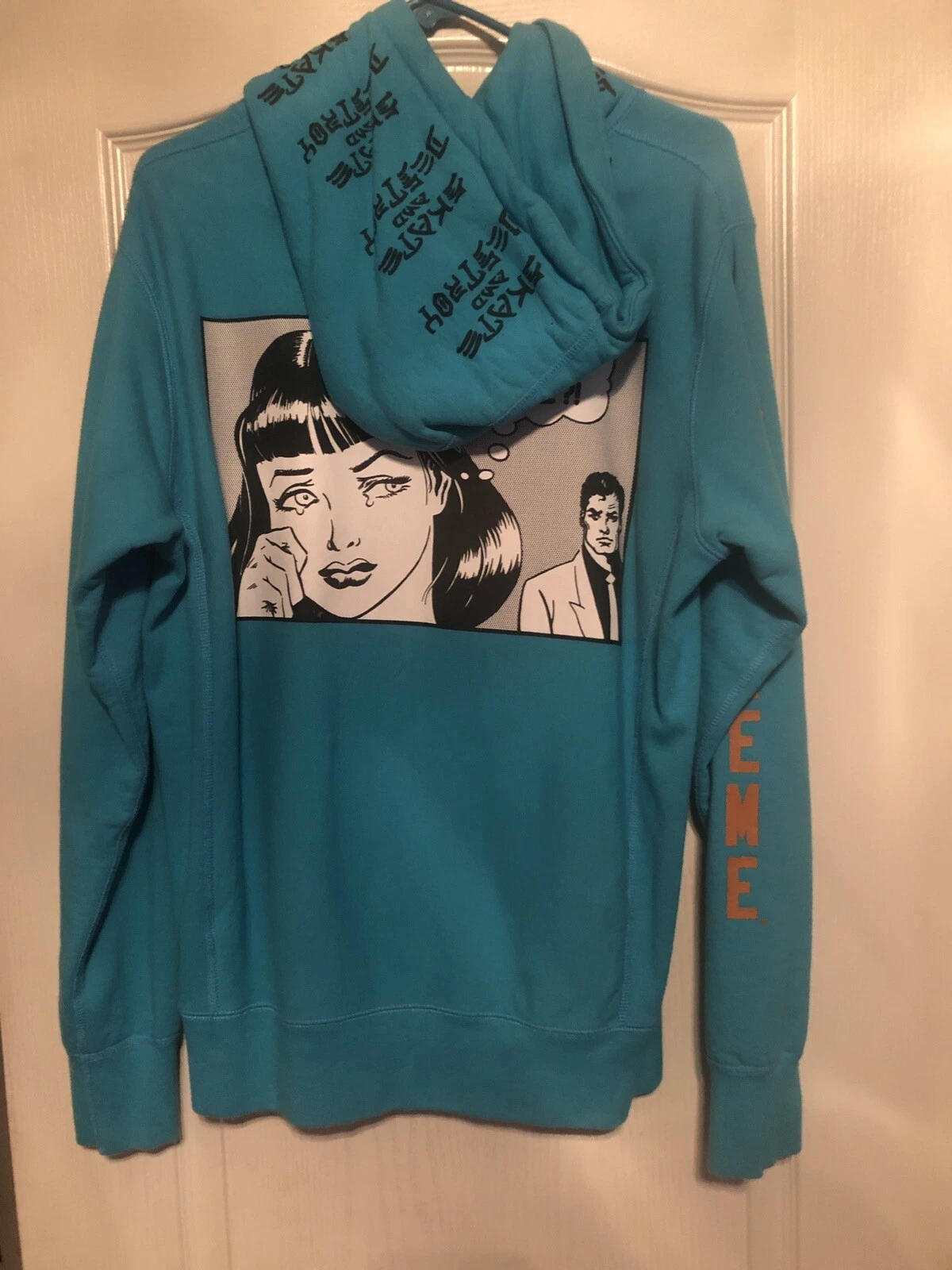 Sweat shirt à capuche Supreme Thrasher Light Aqua Medium S/S 17