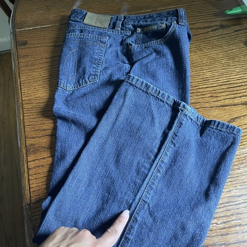 Calvin Klein CK flare leg Jean size 13 Womens Denim 100%cotton - Picture 5 of 9