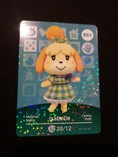 ISABELLE ANIMAL CROSSING AMIIBO SERIES 4 CARD #301 TRACKED AU POST geniuine