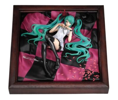 Hatsune Miku Figur Supercell Feat World Is Mine Brauner Rahmen s01