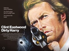 DIRTY HARRY 1971 quad poster print 30x40