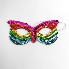 Vintage Mardi Gras Masquerade Butterly Sequin Eye Mask