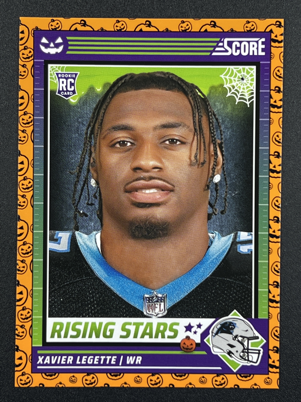 XAVIER LEGETTE RC 2024 Score-A-Treat #49 Rising Stars Orange Pumpkins Panthers