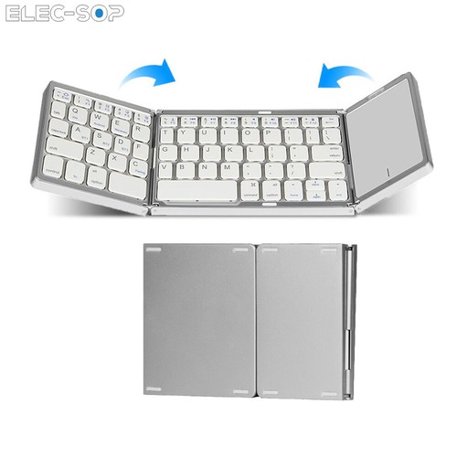 Foldable Mini Wireless Bluetooth Keyboard with Touchpad for celPhone/Tablet/iPad - Picture 9 of 9