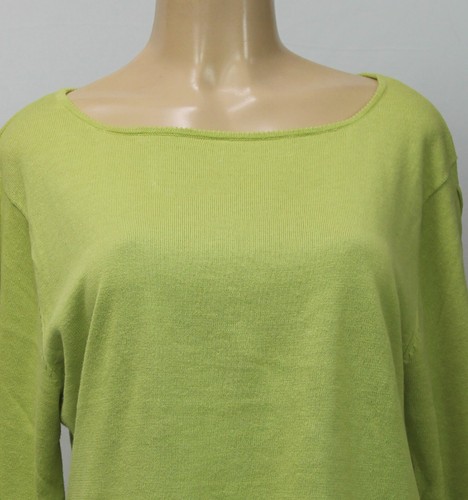 Katheryne Wang Women's Knit Top Long Sleeve Green Size L - Bild 3 von 6