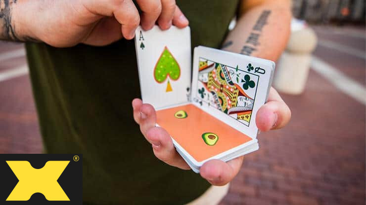 Pair of Avo-Card-Os playing cards from OPC. New and sealed