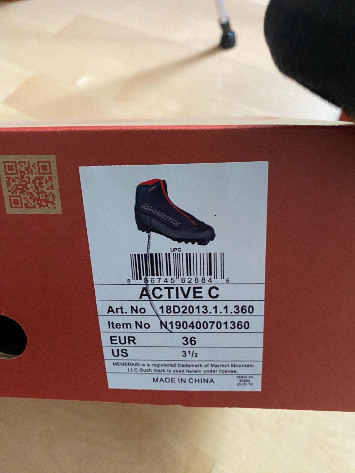 SALOMON Stivali da sci Madshus ""Actice Classic"" taglia EU36 US3 5 NUOVI DI ZECCA