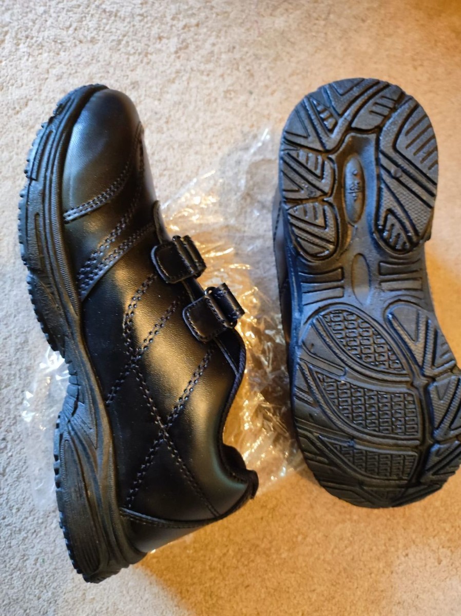 Boys Touch Fastening School Shoes Boys School Shoes Junior Black Shoes Size