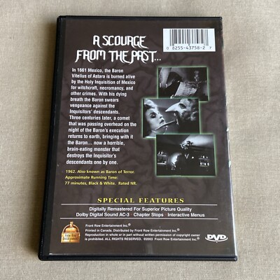 The Brainiac (DVD FS 1962) Horror Thriller Sci-Fi Chano Urueta