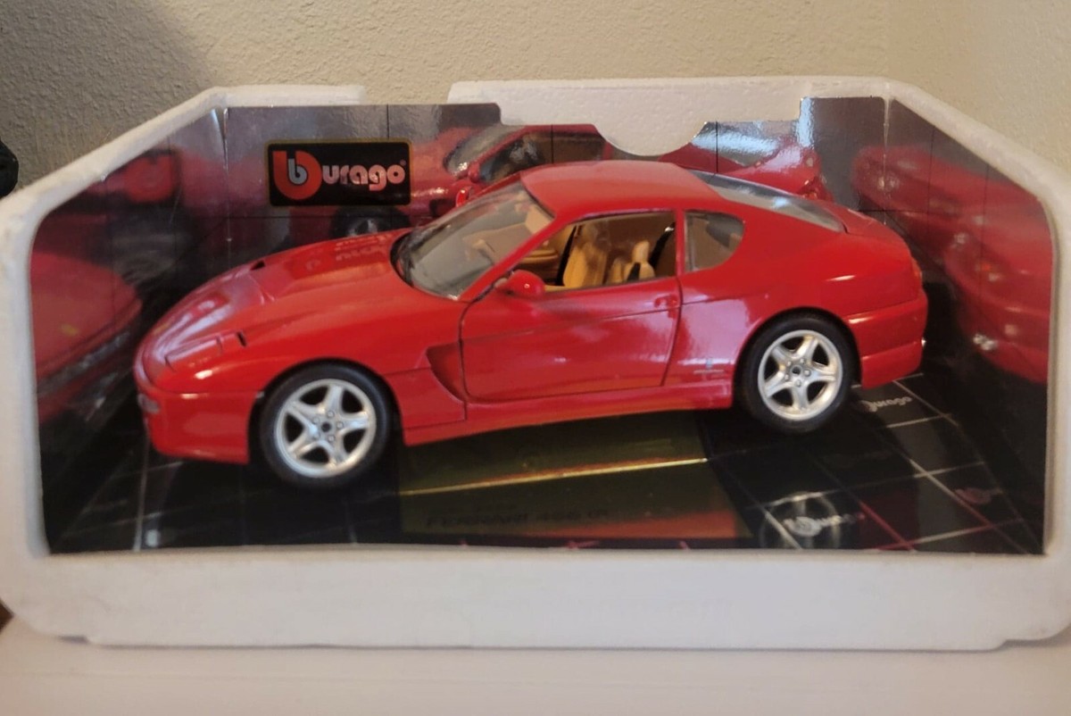 Ferrari 456GT 1992 Diecast 1/18 Scale Bright Red Box Gold
