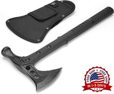 Hacha de camping, hacha de supervivencia con funda Tomahawk t&aacute;ctico con martillo